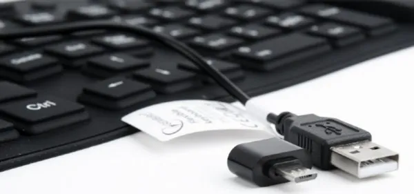 GEMBIRD KB-109F-B Gembird Fleksibilna tastatura US layot USB+microUSB OTF adapter Slika 1