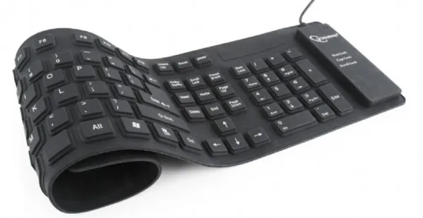 GEMBIRD KB-109F-B Gembird Fleksibilna tastatura US layot USB+microUSB OTF adapter Slika 3