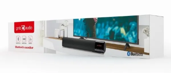 GEMBIRD SPK-BT-BAR400-01 Gembird Bluetooth speaker soundbar 2x5W FM, USB, SD, AUX, mikrofon, black Slika 1