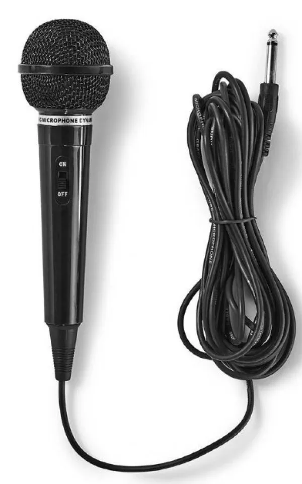 NEDIS MPWD01BK Karaoke mikrofon, 6.35mm -75dB+/-3dB, Sensitivity, 80Hz-12kHz, 5.0m Slika 3
