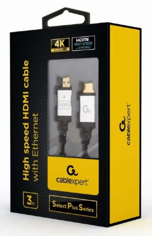 GEMBIRD CCB-HDMIL-3M Gembird HDMI kabl, High speed,ethernet support 3D/4K TV Select Plus Series blister 3m A Slika 2