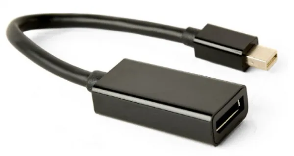 GEMBIRD A-mDPM-DPF4K-01 Gembird 4K Mini DisplayPort to DisplayPort adapter cable, black A Slika 1
