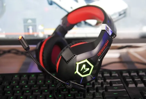 MICROLAB Microlab G7 Gejmerske slusalice sa mikrofonom 40mm/32Ohm, color LED, 3.5mm + USB red/black Slika 8