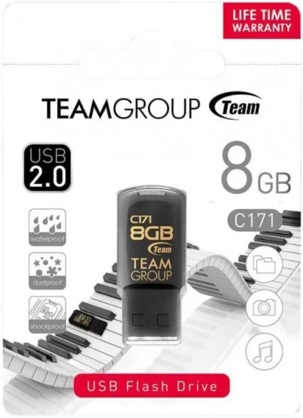 TEAM GROUP x-TeamGroup 8GB C171 USB 2.0 BLACK TC1718GB01 Slika 2