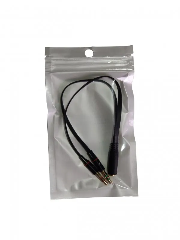 GEMBIRD CCA-418A ** Gembird 3.5mm Headphone Mic Audio Y Splitter Cable Female to 2x3.5mm Male adapter (87) Slika 1