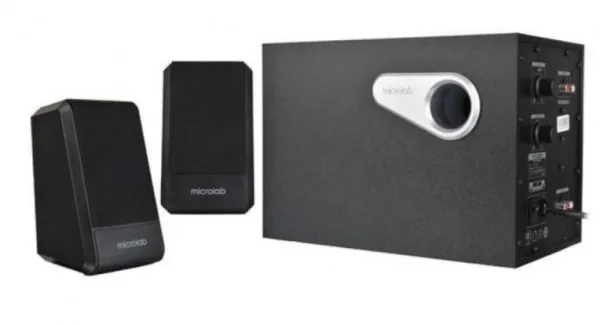 MICROLAB Microlab M280BT Aktivni drveni zvucnici 2.1 42W RMS(26W, 2x8W) SD, USB, BLUETOOTH , 3.5mm Slika 2