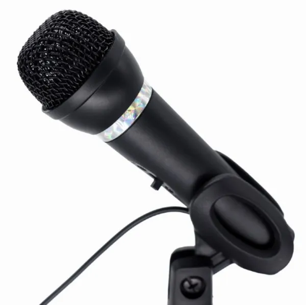 GEMBIRD MIC-D-04 Gembird kondenzatorski mikrofon sa stalkom 3,5mm, black Slika 1