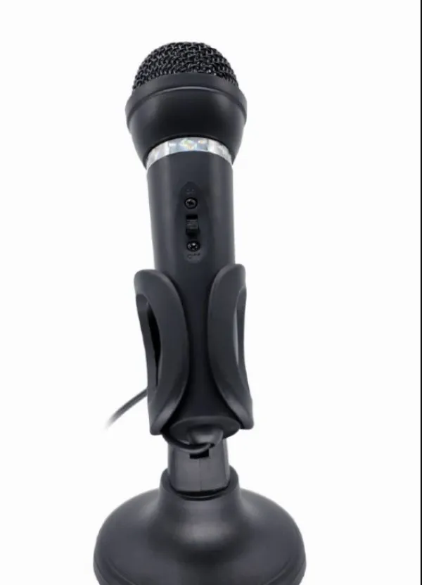 GEMBIRD MIC-D-04 Gembird kondenzatorski mikrofon sa stalkom 3,5mm, black Slika 2