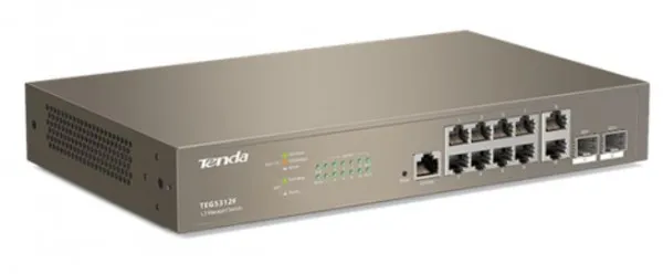 TENDA Tenda TEG5312F LAN 10-Port10/100/1000M Base-T +2 Base-X SFP Ethernet ports Desktop/wall mount switch Slika 3