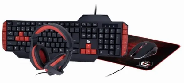 GEMBIRD GGS-UMG4-02 Gembird 4-in-1 Gejmerski set tastatura, mis, slusalice i podloga Slika 6