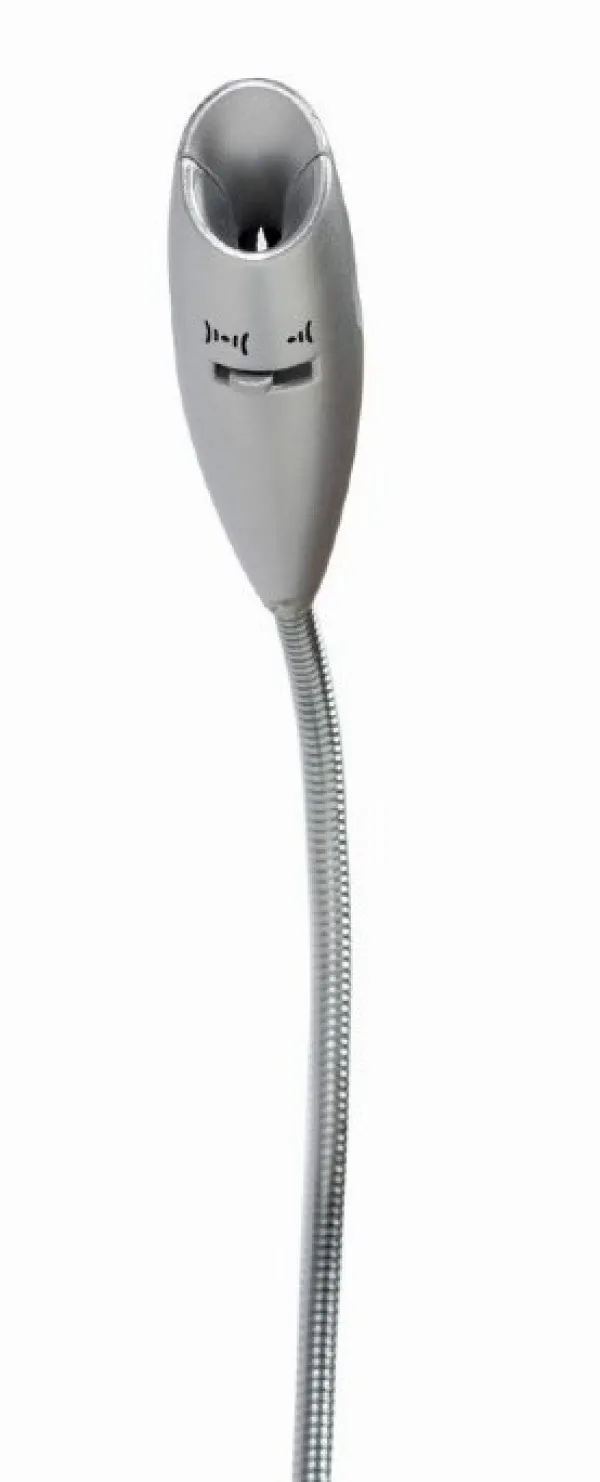 GEMBIRD MIC-DU-01 Gembird Desktop mikrofon sa integrisanom zvucnom karticom, savitljivo telo, silver, 3.5mm Slika 4