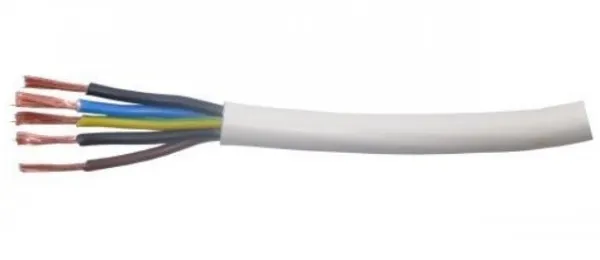 TF Kable Kabl H03VV-F 5x1.5 Beli (pp/l-y)  licnasti Slika 1