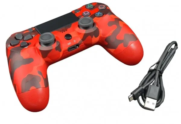 GEMBIRD JPD-Wireless-Thrillershock PC/PS4 CAMO RED Gembird Bezicni gamepad sa dvostrukom vibracijom v2 Slika 4