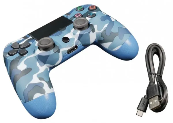 GEMBIRD JPD-Wireless-Thrillershock PC/PS4 CAMO BLUE Gembird Bezicni gamepad sa dvostrukom vibracijom v2 Slika 3
