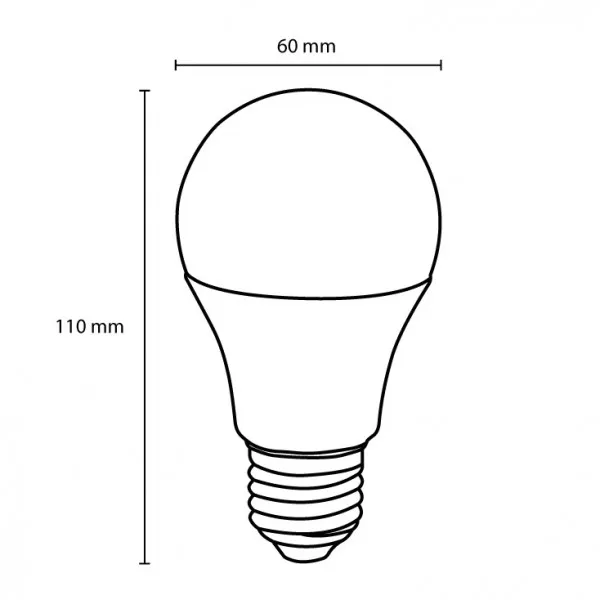 x-LED sijalica 6W 5000K klasik hladno bela LS-A60-CW-E27/6 Slika 3