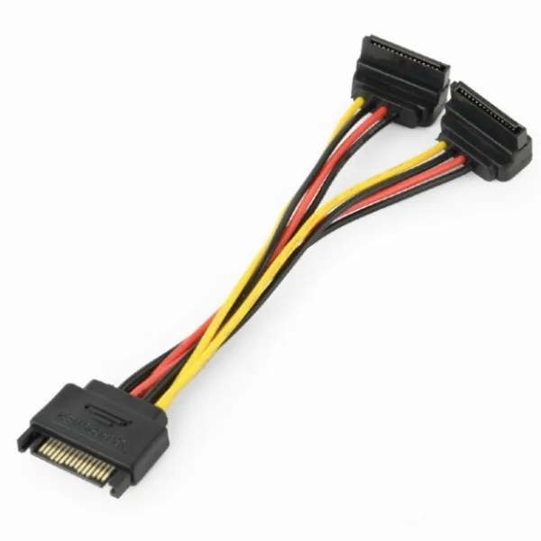 GEMBIRD CC-SATAM2F-02 Gembird SATA power splitter cable with angled(90) output connectors, 0.15 m Slika 2