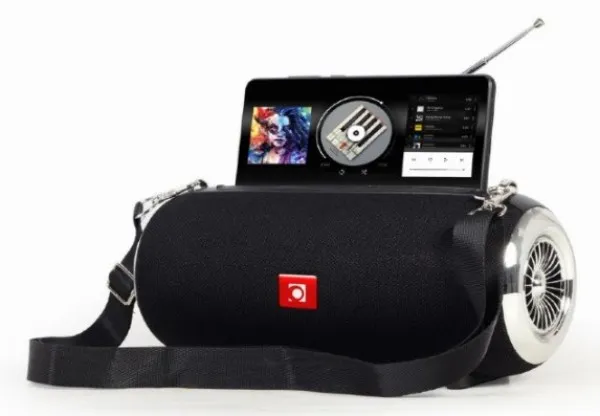 GEMBIRD SPK-BT-17 Gembird Portable Bluetooth speaker +handsfree 2x5W, FM, USB, SD, AUX + antena black Slika 2