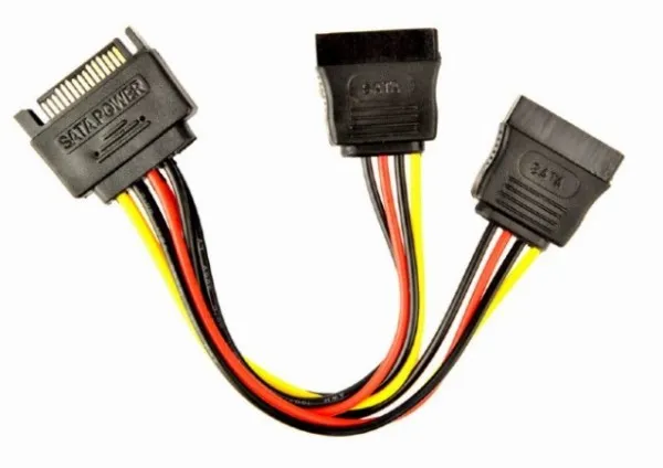 GEMBIRD CC-SATAM2F-01 Gembird SATA power splitter cable, 0.15 m A Slika 1