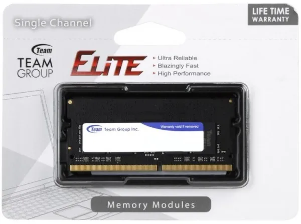 TEAM GROUP TeamGroup DDR4 TEAM ELITE SO-DIMM 4GB 2666MHz 1.2V 19-19-19-43 TED44G2666C19-S01 Slika 1