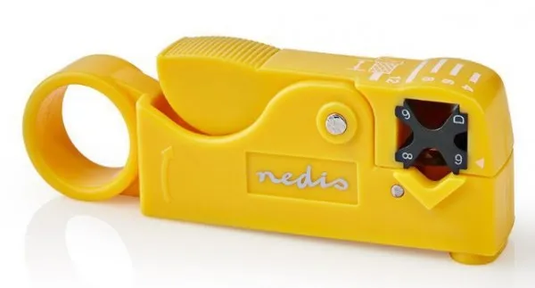 NEDIS CSGG49510YE Klesta za skidanje izolacije sa RG58, RG59, RG62 i RG7 kablova Slika 2