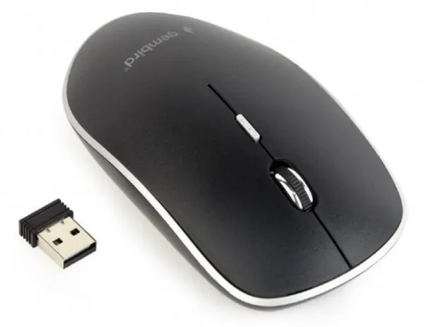 GEMBIRD MUSW-4BS-01 Gembird Necujni bezicni mis 2,4GHz opticki USB 800-1600Dpi black 115mm Slika 4