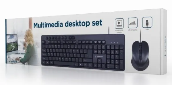 GEMBIRD KBS-UM-04 Gembird Multimedia set mis + tastatura crni US layout A Slika 1