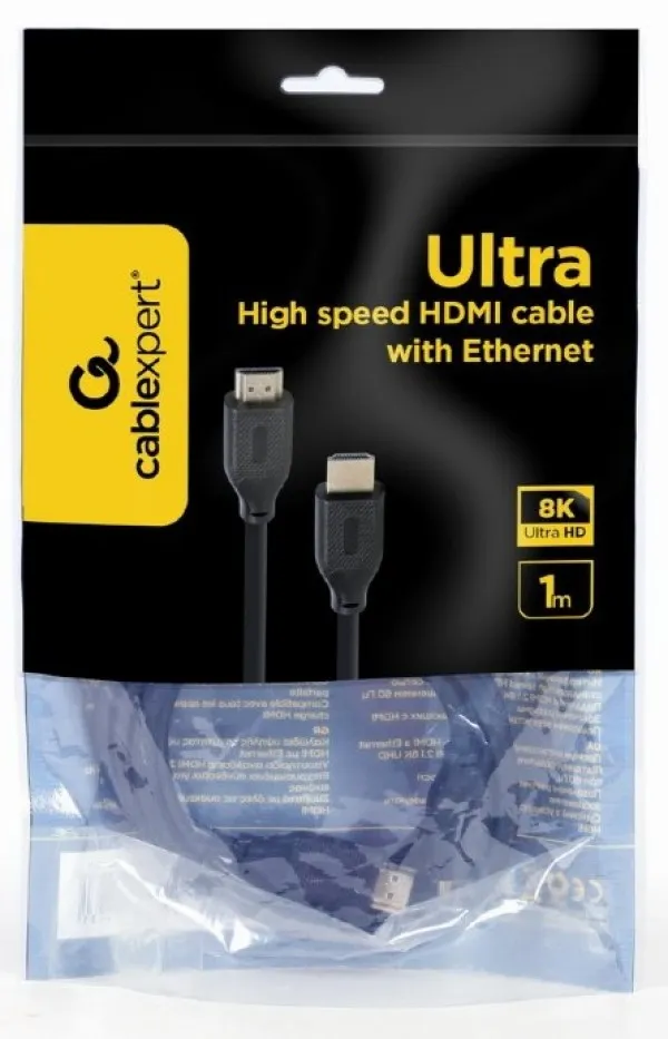 CC-HDMI8K-1M Gembird HDMI kabl v.2.1 ethernet support UHD/8K TV 1m Slika 2