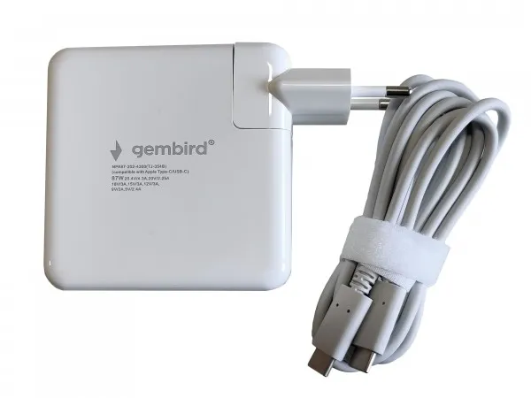 GEMBIRD NPA87-202-4300 (TJ-354B Apple Type-C/USB-C) Gembird punjac za MacBook 87W-20,2V-4.3A, USB Type-C Slika 2