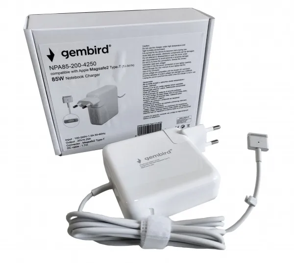 GEMBIRD NPA85-200-4250 (TJ-341N Apple Type-T) Gembird punjac za MacBook 85W-20V-4.2A, Magsafe2 Type-T Slika 3