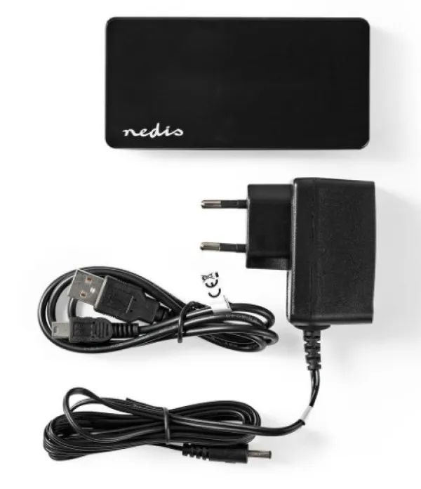NEDIS UHUBU2730BK USB 2.0 7-port hub + AD/DC adapter Slika 1