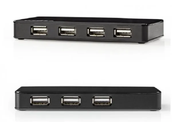 NEDIS UHUBU2730BK USB 2.0 7-port hub + AD/DC adapter Slika 3