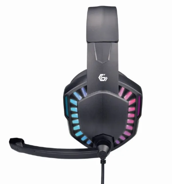 GEMBIRD GHS-06 Gembird Stereo gejmerske slusalice sa mikrofonom+volume kontrolom 3.5mm LED efekt Slika 2