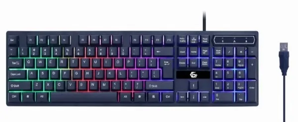 GEMBIRD GGS-UMGL4-02 Gembird 4-in-1 Gejmerski set Ghost tastatura, mis, slusalice i podloga Slika 2