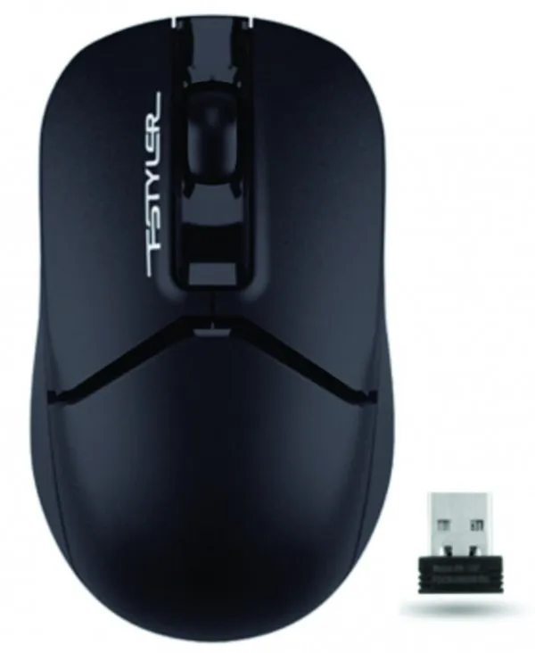 A4 TECH A4-FG12 BLACK A4Tech Fstyler V-Track bezicni opticki mis 2.4Ghz, 125Hz/1200Dpi, 108mm, USB Receiver Slika 3