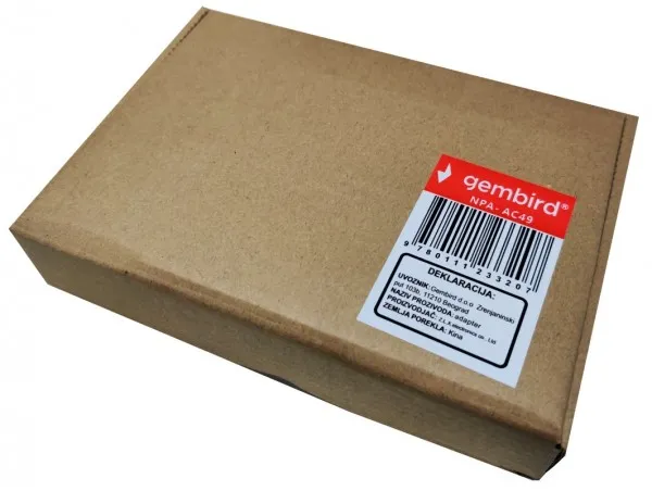 GEMBIRD NPA-AC49 ** Gembird punjac 12v/8A 96W, 1m kabl sa uzemljenjem, Coper napajanje, DC 5.5x2.1mm CE(799) Slika 2