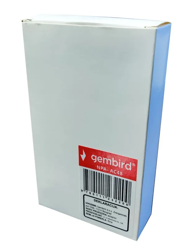 GEMBIRD NPA-AC48 ** Gembird punjac 12v/3A 36W, 1m kabl sa uzemljenjem, Coper napajanje, DC 5.5x2.1mm CE(499) Slika 2
