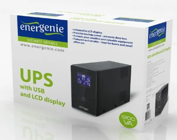 GEMBIRD EG-UPS-033 Gembird UPS sa stabilizatorom 1200VA 720W LCD Slika 1