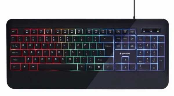 GEMBIRD KB-UML-03 Gembird Rainbow multimedijalna tastatura sa pozadinskim osvetljenjem, US layout USB Slika 2