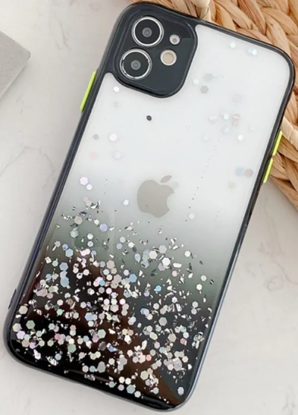 MCTK6-IPHONE 7 Plus/8 Plus * Furtrola 3D Sparkling star silicone Black (139) Slika 2
