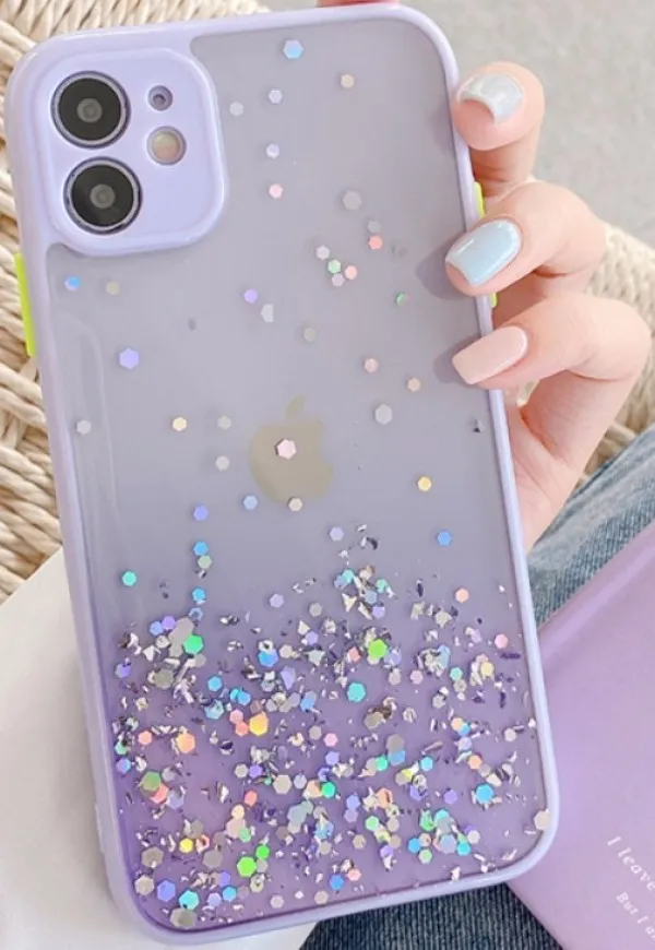 MCTK6-IPHONE 7 Plus/8 Plus * Furtrola 3D Sparkling star silicone Purple (139) Slika 2