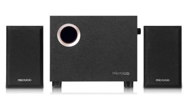 MICROLAB Microlab M105 Aktivni drveni zvucnici 2.1 10W RMS (5W+2x2,5W) 3,5mm Slika 2