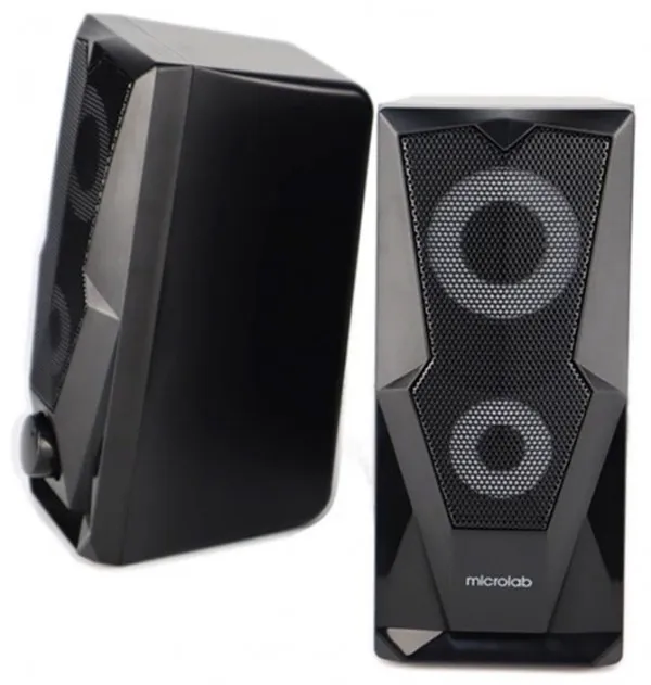 MICROLAB Microlab B27 Stereo zvucnici black, 10W RMS (2 x 5W), USB power, 3,5mm RGB Slika 1