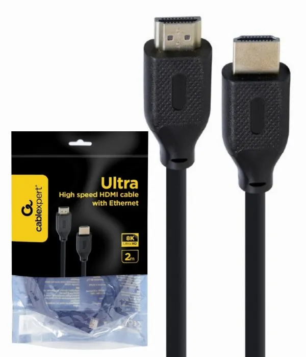 GEMBIRD CC-HDMI8K-2M Gembird HDMI kabl v.2.1 ethernet support UHD/8K TV 2m Slika 1