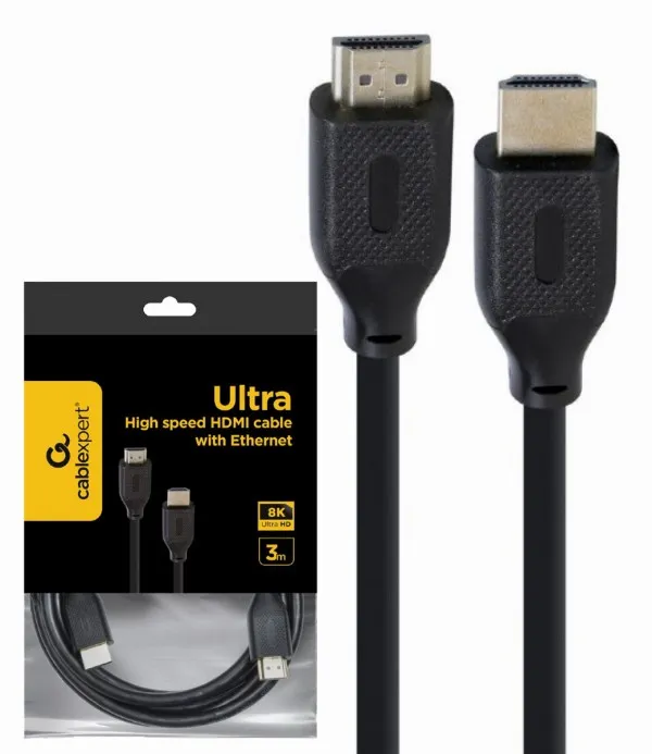 GEMBIRD CC-HDMI8K-3M Gembird HDMI kabl v.2.1 ethernet support UHD/8K TV 3m Slika 2