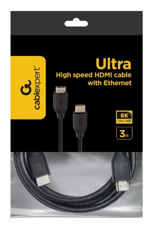 GEMBIRD CC-HDMI8K-3M Gembird HDMI kabl v.2.1 ethernet support UHD/8K TV 3m Slika 5