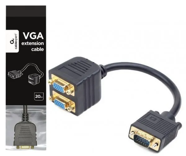 GEMBIRD CC-VGAX2-20CM Gembird VGA splitter kabl 20cm Slika 2