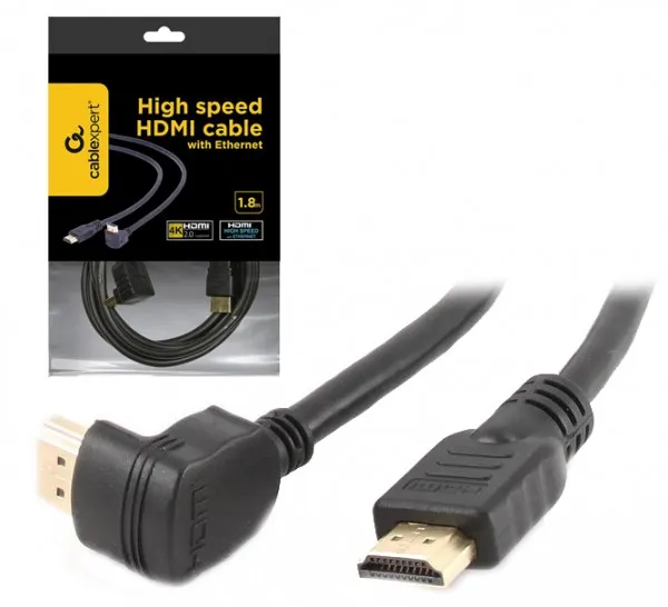 GEMBIRD CC-HDMI490-6 Gembird HDMI kabl 4K UHD, Ethernet, konektor pod uglom 90 stepeni 1,8m A Slika 4