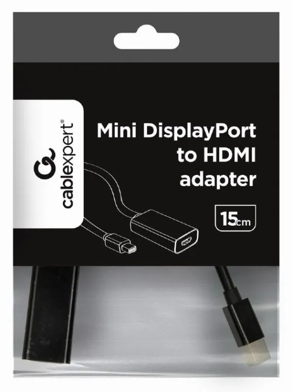 GEMBIRD A-mDPM-HDMIF-02 Gembird Mini DisplayPort v.1.2 to HDMI adapter cable, black Slika 1