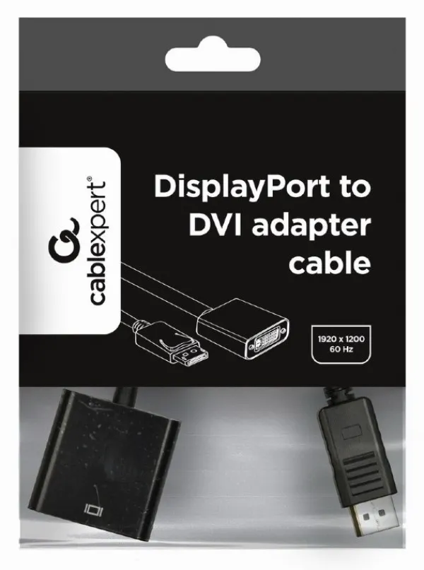 GEMBIRD A-DPM-DVIF-002 Gembird DisplayPort to DVI adapter cable, black Slika 2