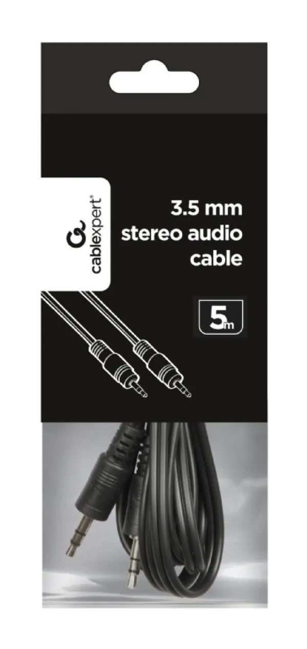 CCA-404-5M Gembird 3.5mm stereo plug to 3.5mm stereo plug audio AUX kabl 5m Slika 3
